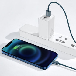 Kabel USB - iPhone Lightning Baseus Superior 2,4A 1m przewód wspierający szybkie ładowanie granatowy