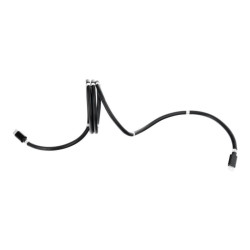Kabel PD Power Delivery iPhone Lightning - USB-C 18W 1m przewód wspierający szybkie ładowanie z magnesami czarny