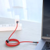 Kabel PD Powe Delivery USB-C - USB-C BASEUS 60W 20V 3A przewód do szybkiego ładowania 2m czerwony