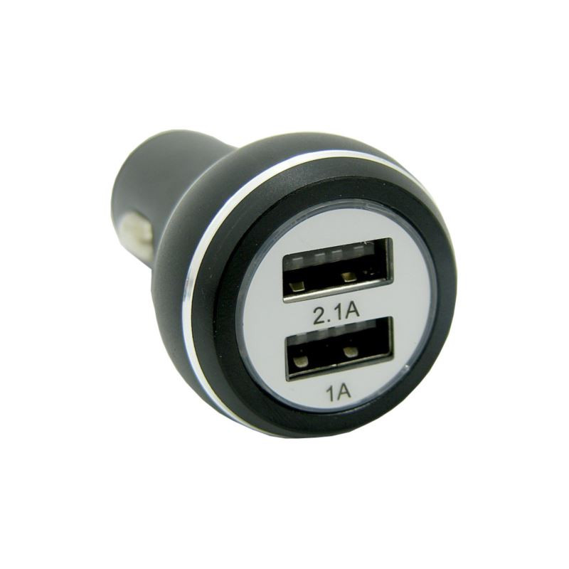 Ładowarka samochodowa Aluminiowa 2 x USB A 2w1 - 3,1A