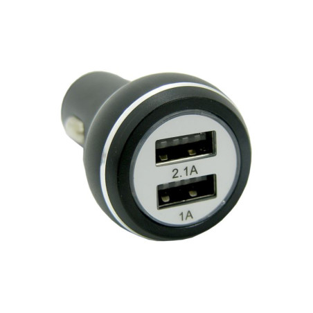Ładowarka samochodowa Aluminiowa 2 x USB A 2w1 - 3,1A