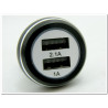 Ładowarka samochodowa Aluminiowa 2 x USB A 2w1 - 3,1A