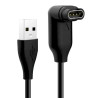 Ładowarka / kabel kątowy do smartwatch marki GARMIN Forerunner 45 245 935 945 Fenix 7 7X 7S 6 6X 6S Pro Venu 2 2S czarny przewód