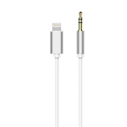 Kabel cyfrowy audio jack 3,5mm - iPhone iPad lightning biały przewód