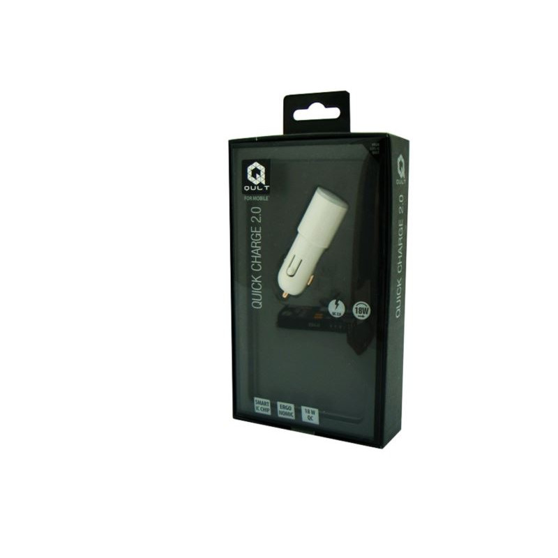 Ładowarka samochodowa USB QULT Quick 2.0 3,1A biał