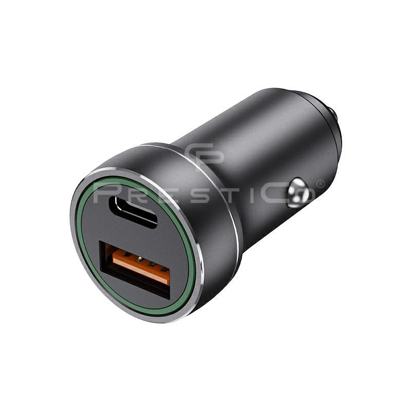 Ładowarka samochodowa do telefonu K2 USB QC + PD Power Delivery 20W PrestiCo