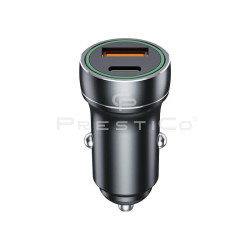 Ładowarka samochodowa do telefonu K2 USB QC + PD Power Delivery 20W PrestiCo