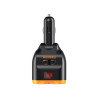 Rozgałęźnik rozdzielacz gniazda zapalniczki samochodowy 12-24V z 2 gniazdami, 2x USB-A QC 3.0 + USB-C 80W z woltomierzem