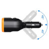 Rozgałęźnik rozdzielacz gniazda zapalniczki samochodowy 12-24V z 2 gniazdami, 2x USB-A QC 3.0 + USB-C 80W z woltomierzem