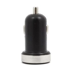 Ładowarka samochodowa do telefonu USB 1A + 2.1A CZARNA