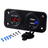 Wodoodporne montażowe gniazdo do samochodu 2 x USB 5V 3,1A