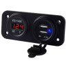 Wodoodporne montażowe gniazdo do samochodu 2 x USB 5V 3,1A