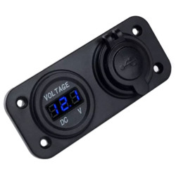 Wodoodporne montażowe gniazdo do samochodu 2 x USB 5V 3,1A