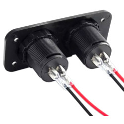 Wodoodporne montażowe gniazdo do samochodu 2 x USB 5V 3,1A