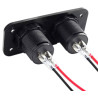 Wodoodporne montażowe gniazdo do samochodu 2 x USB 5V 3,1A