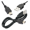 Kabel USB-A mini USB 0,8m do ładowania i transmisji danych czarny
