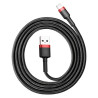 Kabel USB - LIGHTNING 1m czarny przewód do ładowania iPhone i iPad - nylon HQ 5A