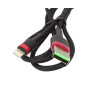 Kabel USB - LIGHTNING 1m czarny przewód do ładowania iPhone i iPad - nylon HQ 5A