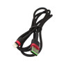 Kabel USB - LIGHTNING 1m czarny przewód do ładowania iPhone i iPad - nylon HQ 5A