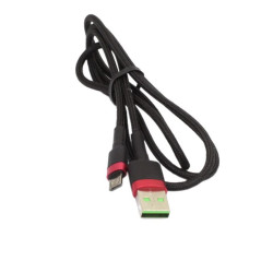 Kabel USB - Micro USB 1m czarny - przewód mikro wspierający szybkie ładowanie nylon HQ 5A