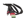 Kabel USB - Micro USB 1m czarny - przewód mikro wspierający szybkie ładowanie nylon HQ 5A