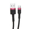 Kabel USB - Micro USB 1m czarny - przewód mikro wspierający szybkie ładowanie nylon HQ 5A