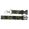 Smycz na szyję militarna moro do telefonu i kluczy 20mm x 52cm WZÓR CIEMNY