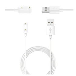 Kabel do ładowania do smartband Huawei Band 6 7 8 9 / Watch Fit 1 2 3 biały przewód 1m