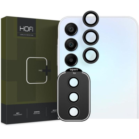 Osłona / nakładka na tylny aparat na telefon Samsung Galaxy A35 5G A356 / A55 5G A556 ALU HOFI CAMRING PRO+ bezbarwne
