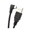 Kabel USB - mini USB kątowy 1.8m czarny do nawigacji kamery i aparatu