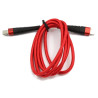 Kabel USB-C PD / Lightning Apple iPhone Nylon 2m przewód wspierający szybkie ładowanie czerwony