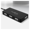 HUB 4 x USB rozdzielacz adapter przejściówka rozgałęźnik + kabel 1,5m czarny
