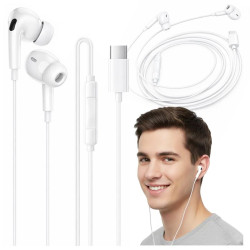 Słuchawki przewodowe USB-C z DAC - cyfrowy dźwięk