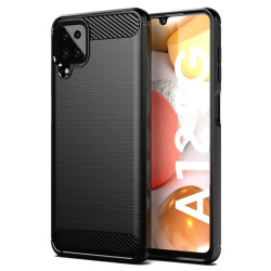Etui Bumper Carbon LUX do telefonu Samsung Galaxy A12 / M12 czarne