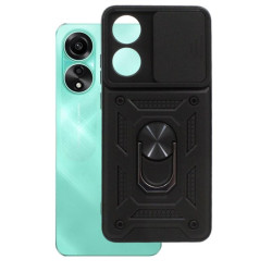 Etui Pancerne CAMSHIELD Ring na telefon OPPO A78 4G CPH2565 czarne