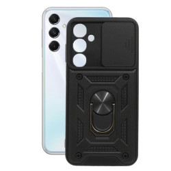 Etui Pancerne CAMSHIELD Ring na telefon Samsung Galaxy M34 5G M346 czarne