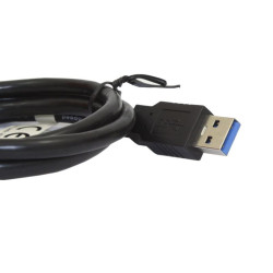 Kabel PC USB - USB męski - męski 3.0 czarny przewód 1m