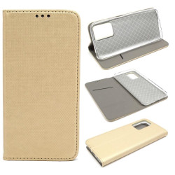 Etui Smart Magnet na telefon Xiaomi Redmi 10 21061119DG / Note 11 4G 2201117TY złote
