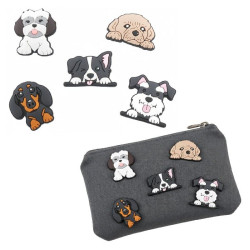 Naklejki 3D z pieskami - zestaw 5 szt. różne rasy