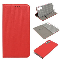 Etui Smart Magnet na telefon Samsung Galaxy A14 4G A145 / 5G A146 czerwone