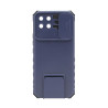 Etui Pancerne CAMSHIELD Stand na telefon Infinix Smart 6 HD X6512 granatowe
