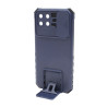 Etui Pancerne CAMSHIELD Stand na telefon Infinix Smart 6 HD X6512 granatowe