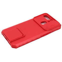Etui Pancerne CAMSHIELD Stand na telefon OPPO A12 2020 CPH2077 czerwone