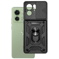 Etui Pancerne CAMSHIELD Ring na telefon motorola edge 40 5G XT2303 czarne