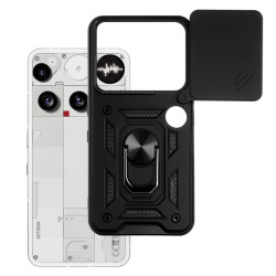 Etui Pancerne CAMSHIELD Ring na telefon Nothing Phone 3 5G A024 czarne