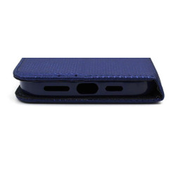 Etui Smart Magnet na telefon Apple iPhone 13 Pro Max A2643 granatowe