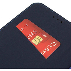 Etui Smart Magnet na telefon Apple iPhone 13 Pro Max A2643 granatowe