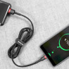 Kabel USB-C - USB Baseus Cafule przewód wspierający SZYBKIE ŁADOWANIE QC3.0 3A 1m czarny