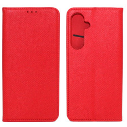 Etui Smart Magnet na telefon Samsung Galaxy S24 FE 5G S721 czerwone