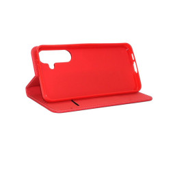 Etui Smart Magnet na telefon Samsung Galaxy S24 FE 5G S721 czerwone